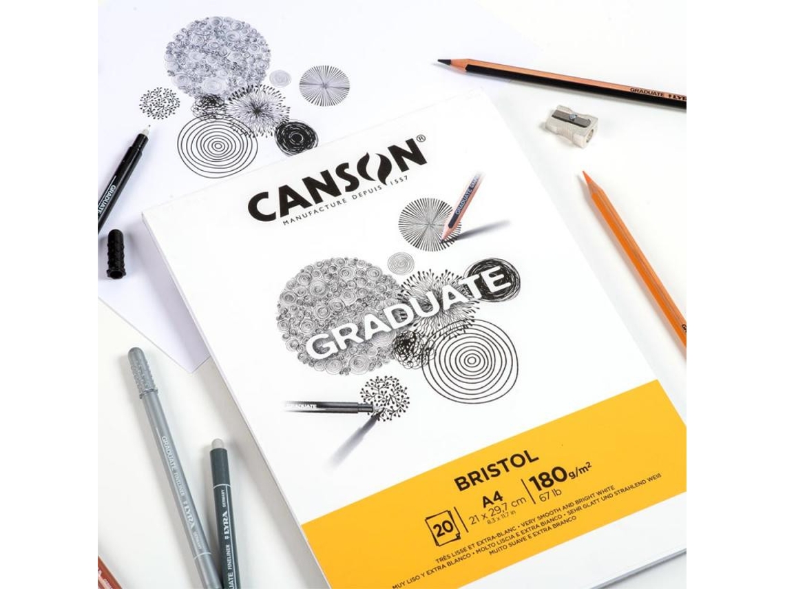 Canson Graduate Bristol Art Paper 20 Folhas