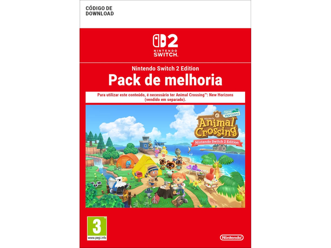 Jogo Digital DDC AOC Animal Crossing New Horizons NS2 ED Upgrade Pack (Formato Digital)