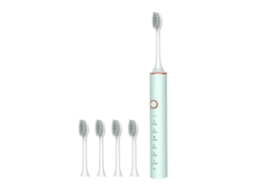 Escova De Dentes Elétrica Com 6 Modos De Limpeza Profunda, À Prova D'água, Portátil Para Adultos E Ideal Para Viagens, Com 4 Cabeças De Escova De