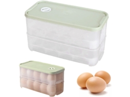 Caixa Para Ovos Refrigerada, Plástica Para Armazenar 20, Bandeja Para Com Tampa, Camping, Dupla Camada