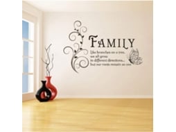 Branche De Style Salão Familiar Papillon Papillon Adesivos Muraux Décoration De La Maison Vinyle Décoration Étanche Chambre Art Mural 66x42cm
