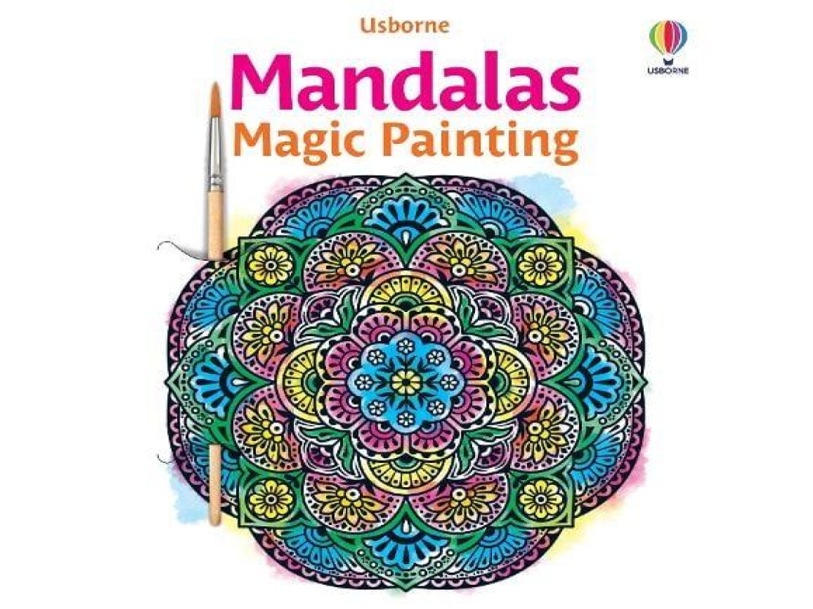 Livro Mandalas Magic Painting de Abigail Wheatley (Inglês)