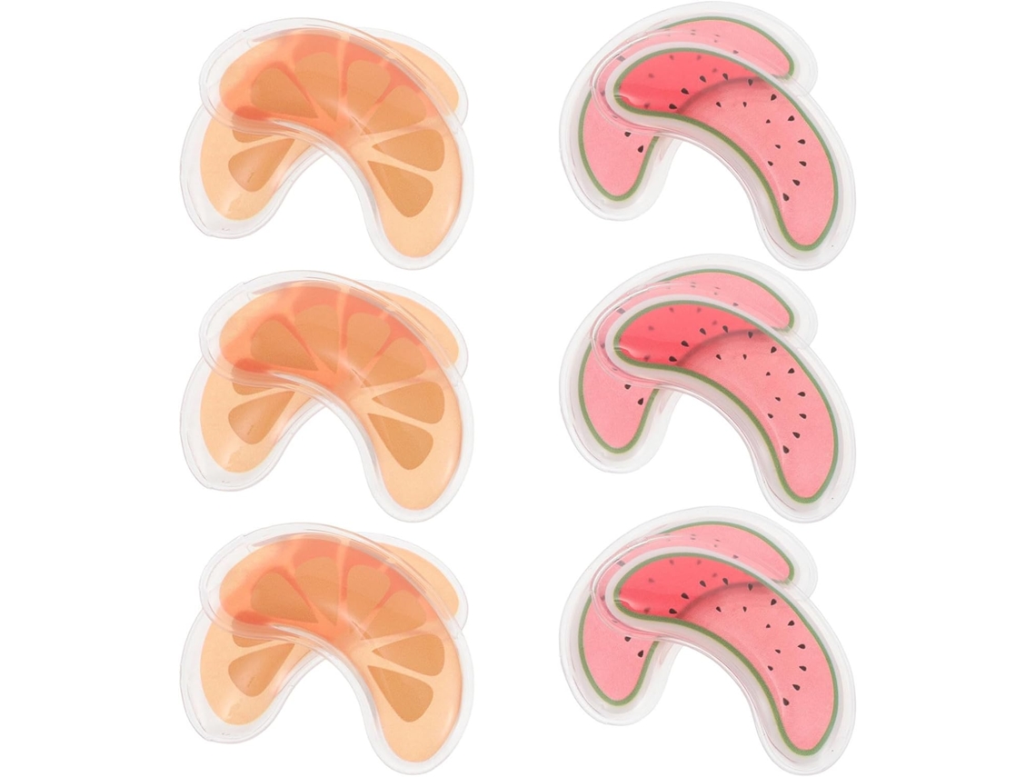 6 pares de máscaras de gel refrescantes reutilizadas para reduzir o inchaço dos olhos.