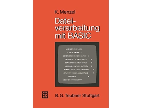 Livro Dateiverarbeitung mit BASIC de Klaus Menzel (Inglês)