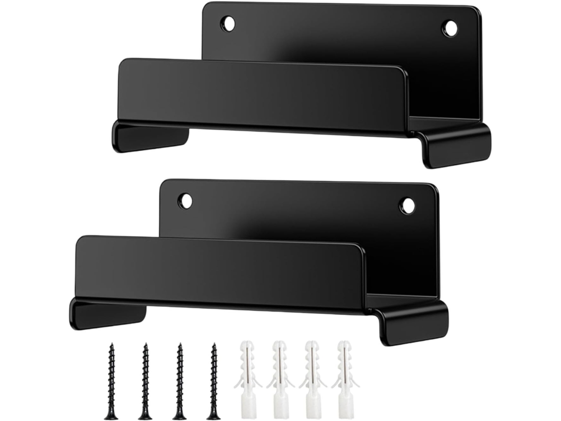 Conjunto De 2 Ganchos Aço Reforçado Para Montagem Na Parede, Ideais