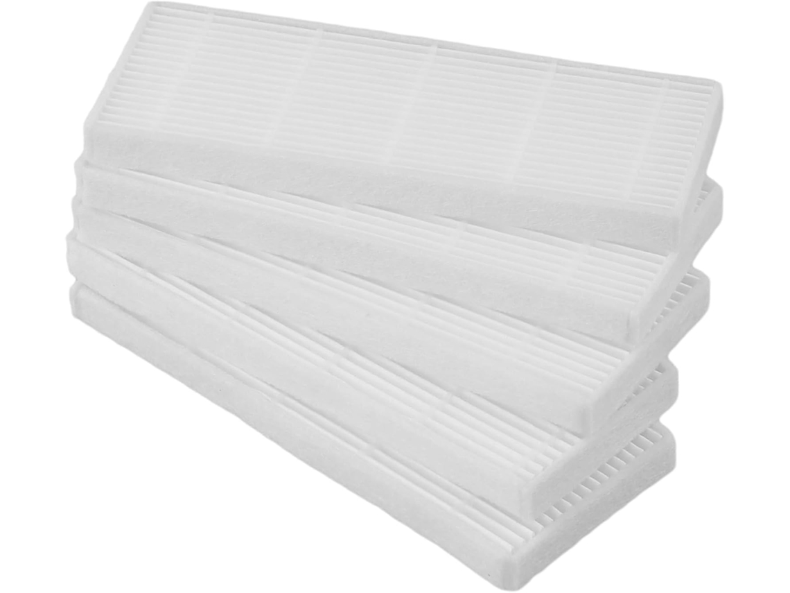 Kit Com 5 Filtros Para Aspirador Robô Sencor Srv 4200bk 4250sl 2230ti