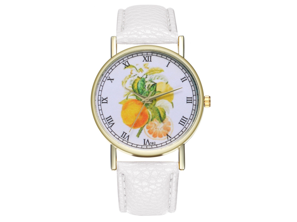 Relógio de Pulso Feminino Zhoulianfa com Pulseira de Couro Pu e Movimento de Quartzo
