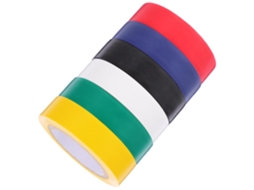 Fita Isolante Colorida Para Eletrodomésticos E Chicotes Elétricos Automotivos, Pvc Resistente Ao Calor, 6 Rolos Para Uso