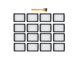 16 pacotes de filtros de substituição para Irobot Roomba I e E Series I7 I7 E5 E6 Acessórios de aspirador de pó com escova de limpeza