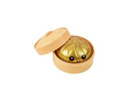 Squishy Dowmoo Bun, Transparente Dourado, Ideal para Relaxar e Decorar LAXISCREED