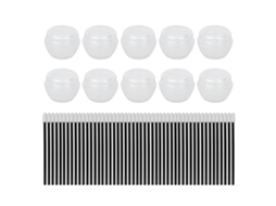 50 Pcs Palillos Labiales Desechables Y 10 Pcs Frascos Vacíos Kit Diy De Labial