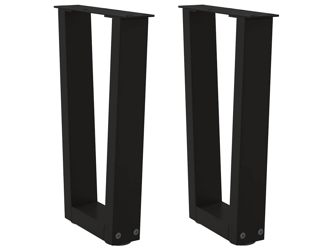 Coffee Table Leg, Coffee Table Legs Vidaxl Preto Aço (38 X (42-43.3) Cm)