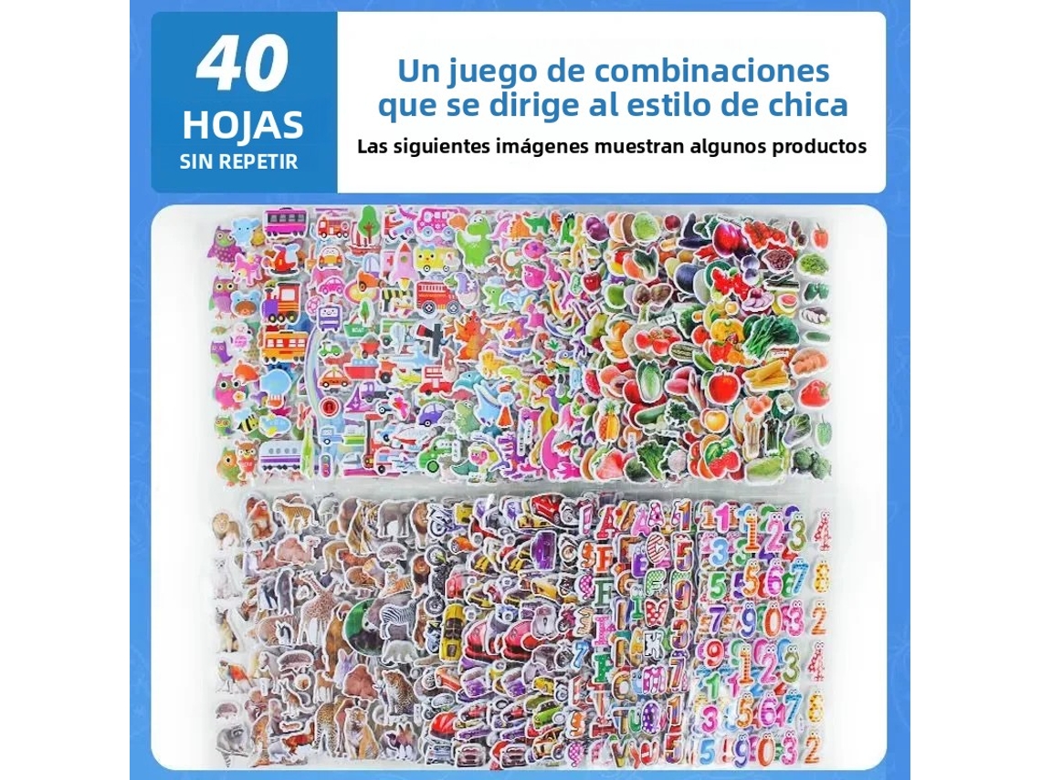 Adesivos 3d, Ideais para Decorar Cadernos e Fazer Álbuns de Recortes. MDUG (40 Folhas para Meninas)