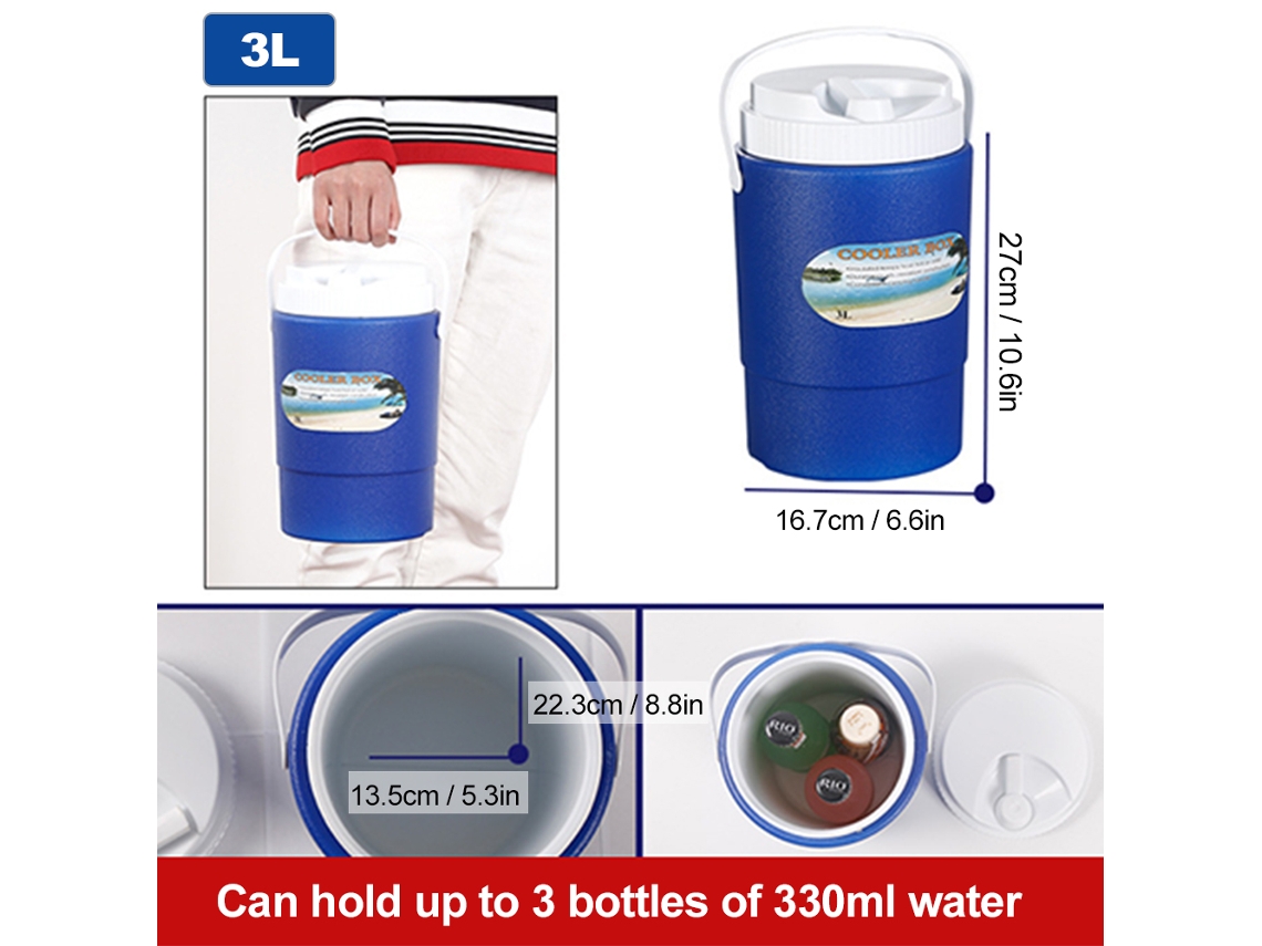 Caixa Térmica 3l/8l Outdoor Camping Picnic Praia Carro