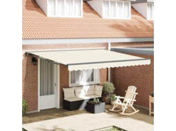 Vidaxl Estrutura De Toldo Creme 400 × 300 Cm
