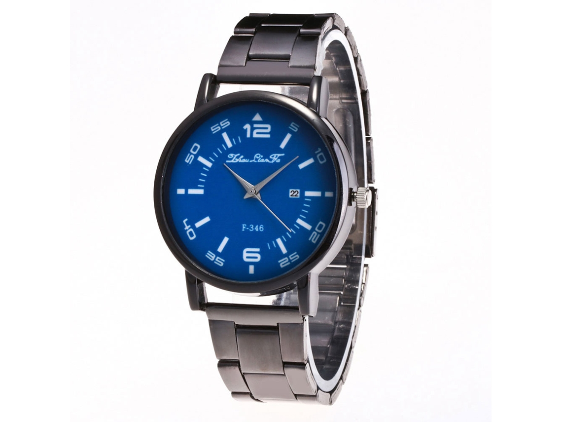Reloj De Metal De Cuarzo Para Mujer Y Hombre Con Correa Ajustable Zhoulianfa