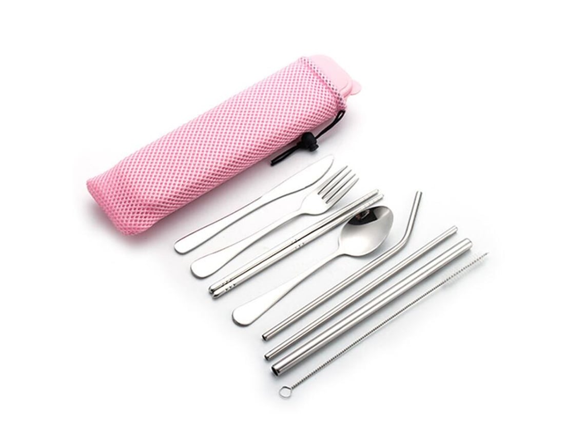 Conjunto de Talheres para Camping 9 Peças Aço Inoxidável Utensílios de Piquenique NEVEANCE