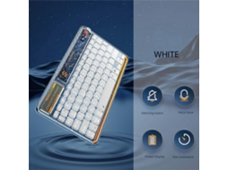 Teclado De Entrada De Voz Clara Para Ipad, Teclado Sem Fio Transparente Para Ipad 5pro, Teclado Sem Fio Brilhante. Ly Ebike