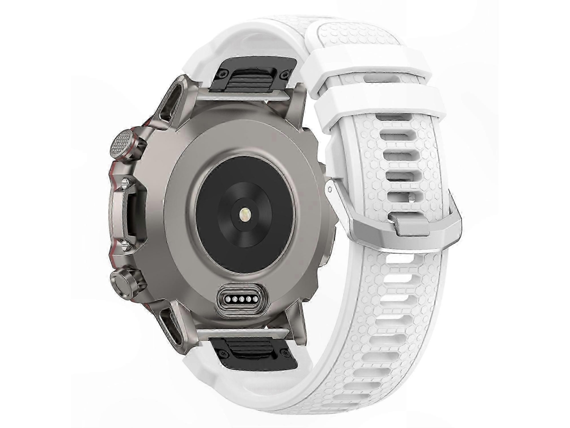 Pulseira De Silicone Macio De 22 Mm Com Sistema De Liberação Rápida Para Relógios Inteligentes Esportivos.