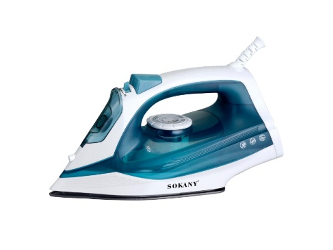 Ferro De Engomar A Vapor 2000w Sokany Sk 11023 Branco Azul