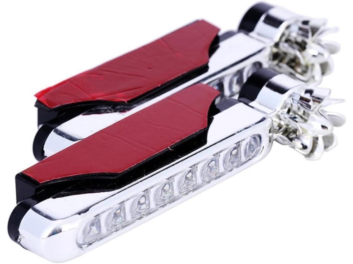Conjunto De Duas Luzes Diurnas Led Movidas A Energia Eólica Para Carros E Caminhões