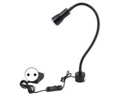 Lâmpada de Trabalho Led 5w com Base Magnética e Mangueira Flexível para Máquina de Costura 110 220v