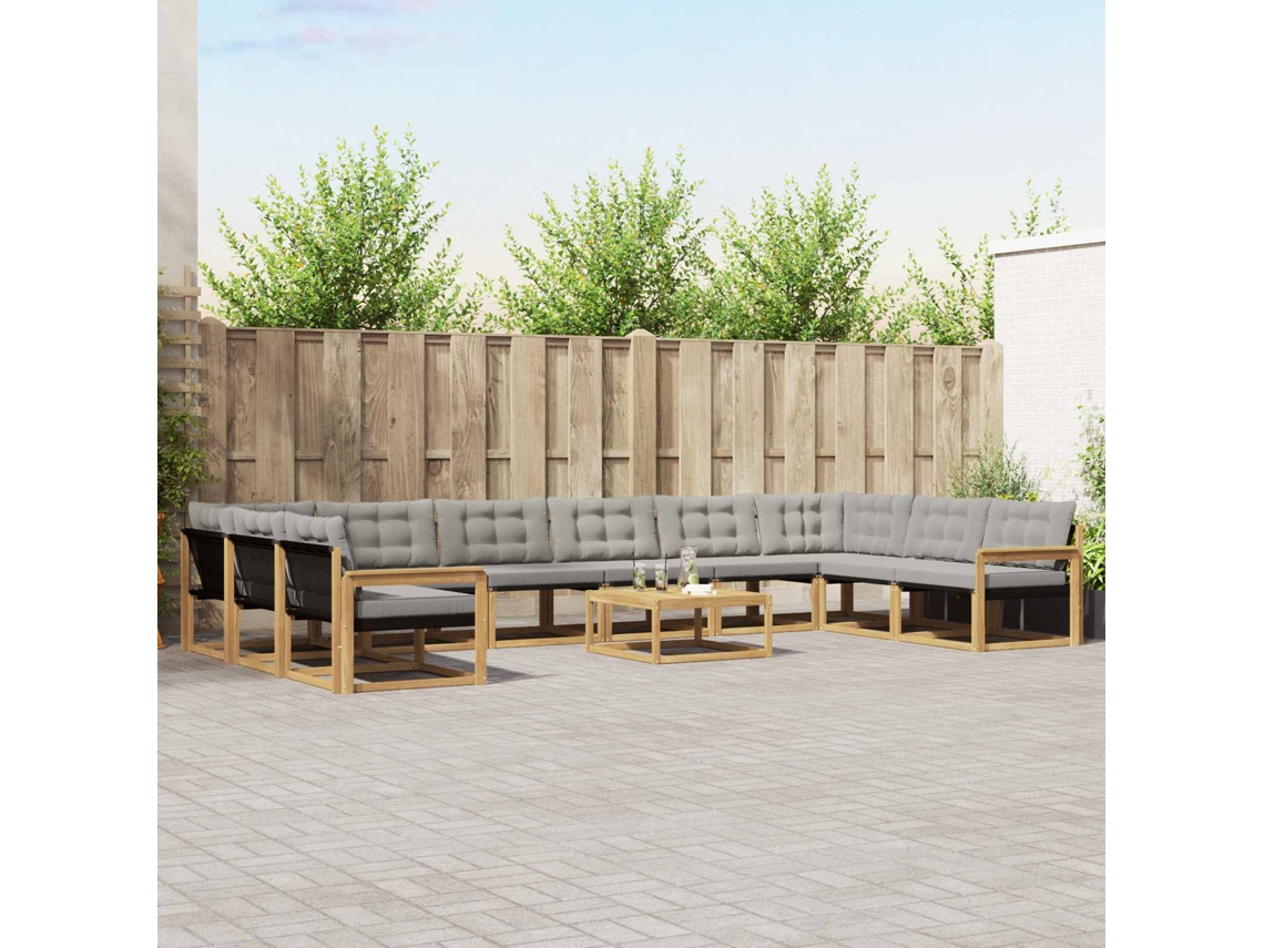 Vidaxl Conjunto De Sofás Para Exterior 11 Unid.