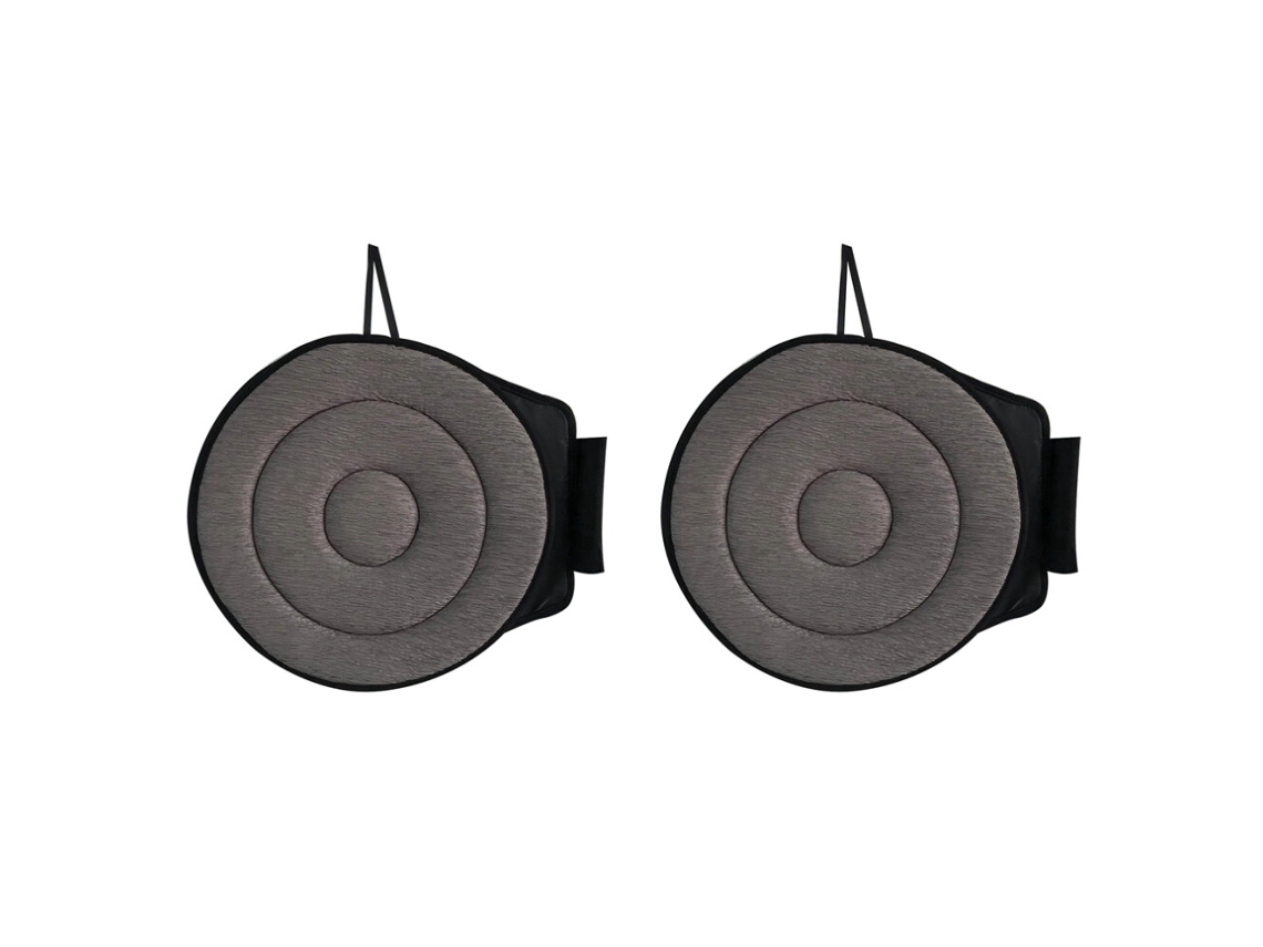 Kit com 2 Almofadas Giratórias 360° Assento Rotativo para Automóveis, Cadeiras de Escritório e Uso Doméstico Ideal para Idosos (15,7 Pol.)