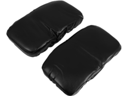 2 Capas Para Apoio De Braço Cadeira, Almofada De Suporte Em Espuma Viscoelástica E Couro Pu, Pretas, Para Casa E Viagens