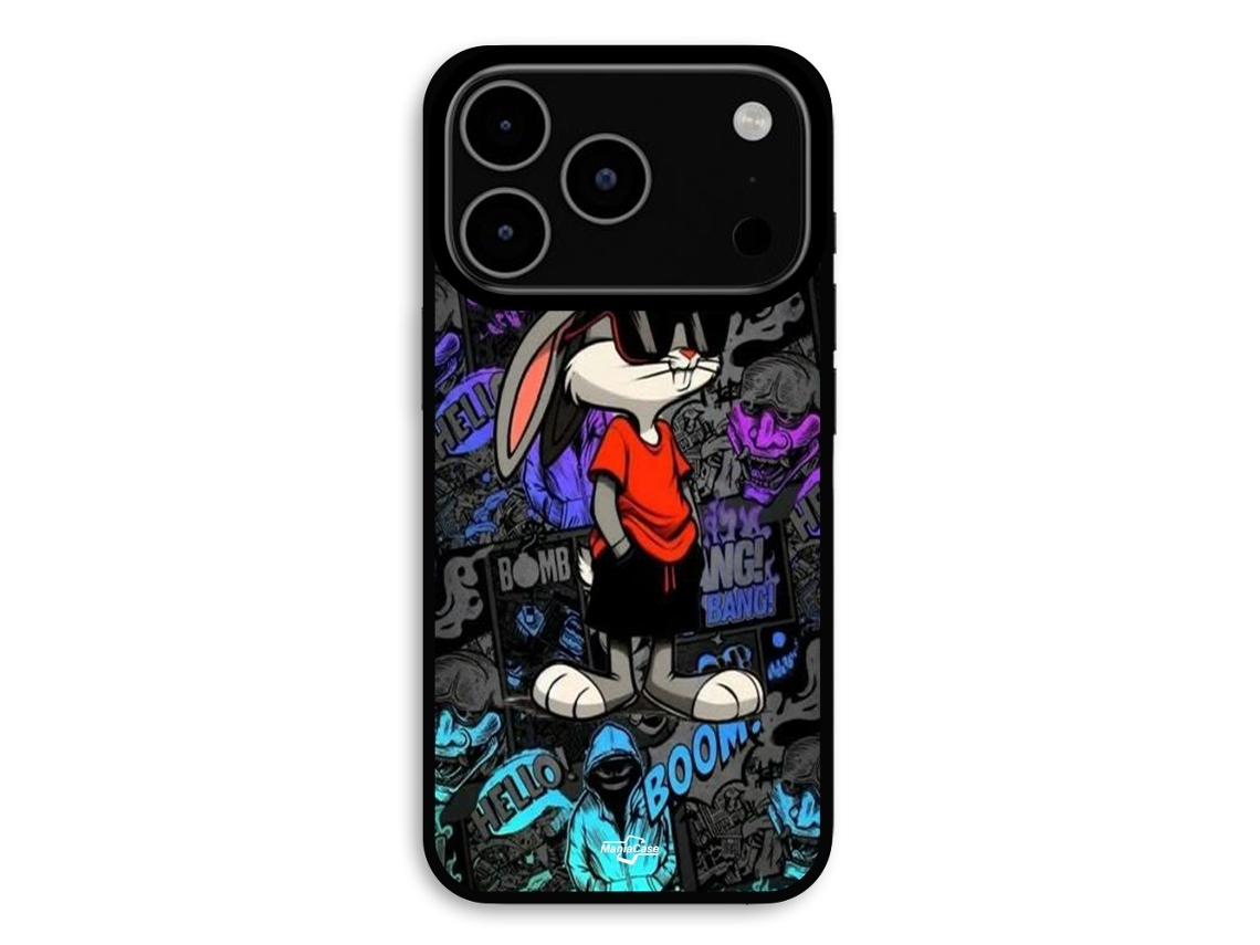 Capa Para Iphone 18 Pro Max Bugs Bunny Thug Life Maniacase