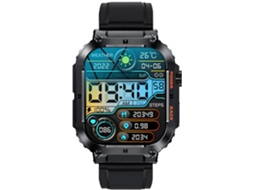 Smartwatch Yizhood K57 Pro 1.96 Inch Bluetooth Chamada Monitorização Da Saúde 400mah Longa Espera (android E Ios Preto)