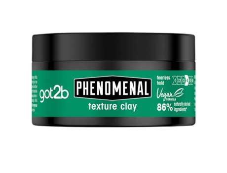Schwarzkopf Got2b Mens Argila Texturizante para Cabelo, 100ml, Fixação Máxima e Acabamento Mate