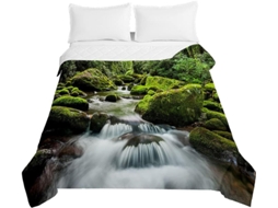 Colcha Acolchoada Fansu Capa de Cama Manta para Ar Condicionado Edredom Conjunto Sofá com Estampa 3d Cachoeira