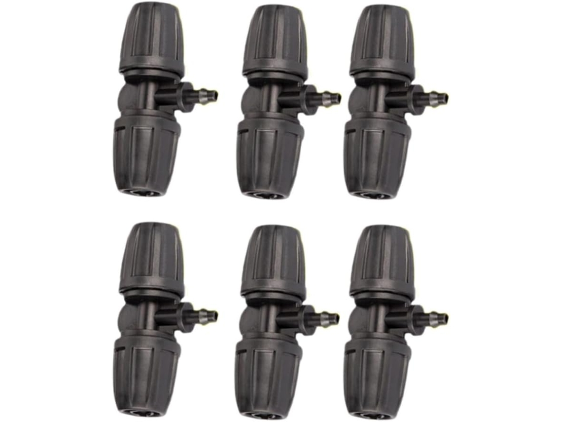Conjunto De 50 Peças Conexões Plástico Preto Para Tubos Irrigação Por