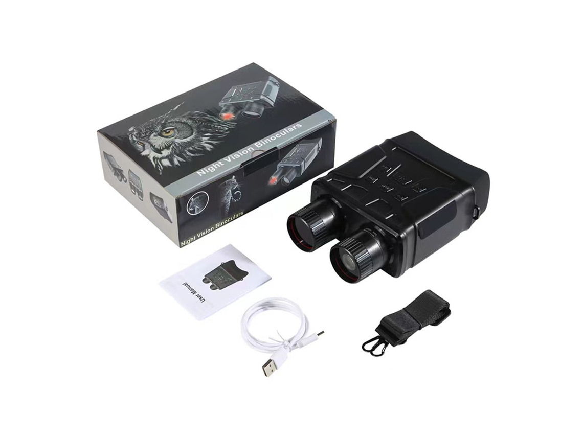 Binóculos de Visão Noturna Digital Hd com Zoom 5x, Visão Dia e Noite, Tela 4 Polegadas, Distância Até 800m