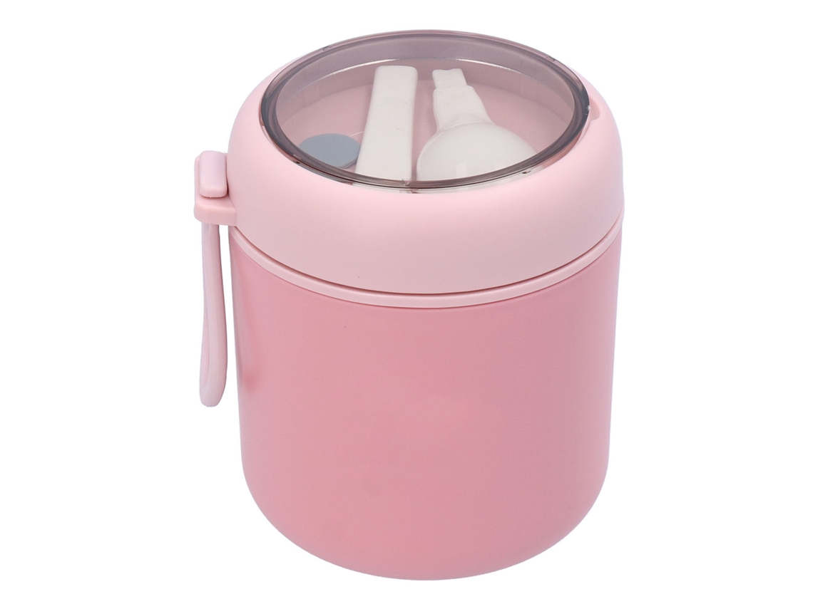 Mala de Almoço Isolada 530ml LAXISCREED com Colher e Tampa Aço Inox