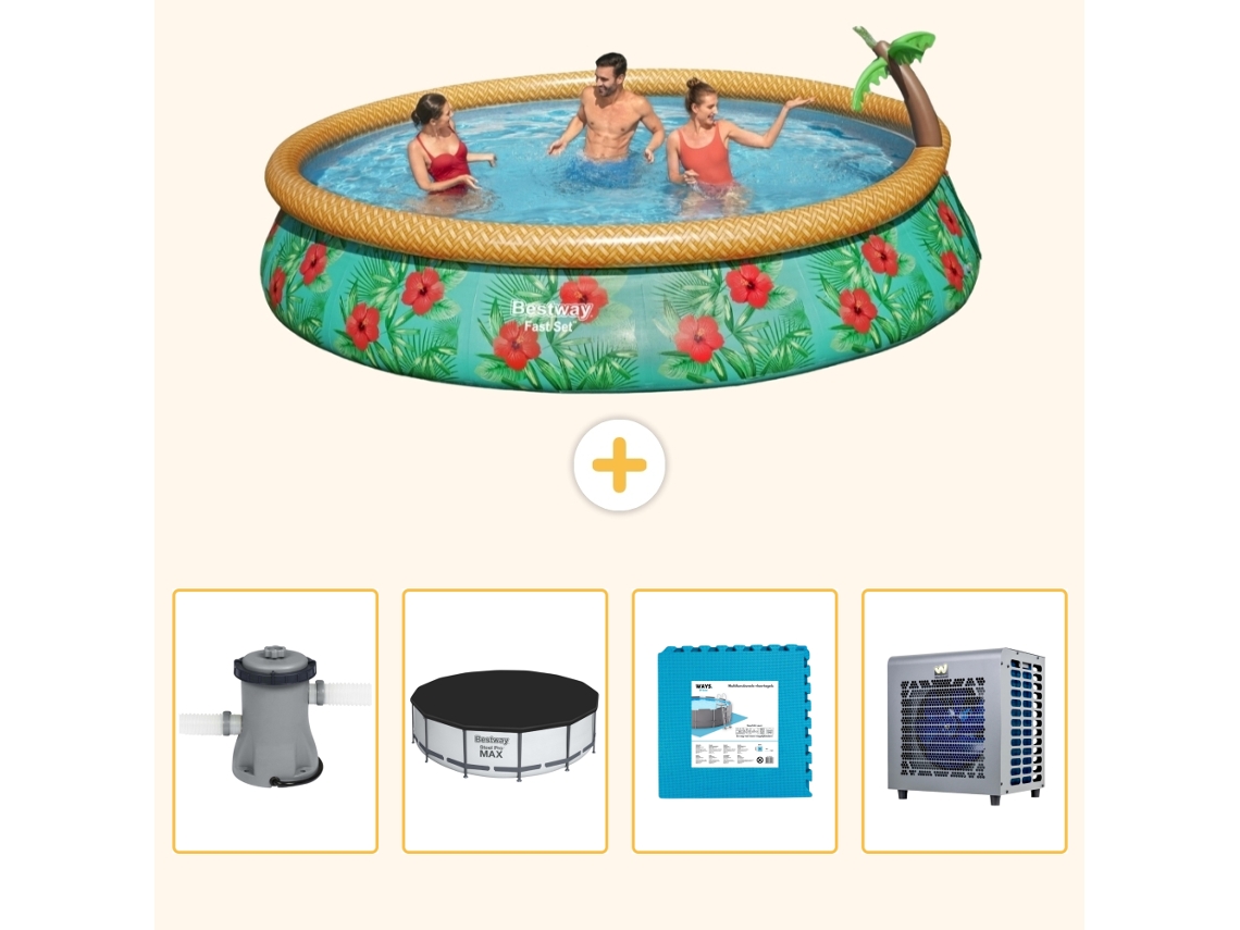 Bestway Piscina Bestway Fast Set Redonda - 457x84 Cm - 5-peças S290