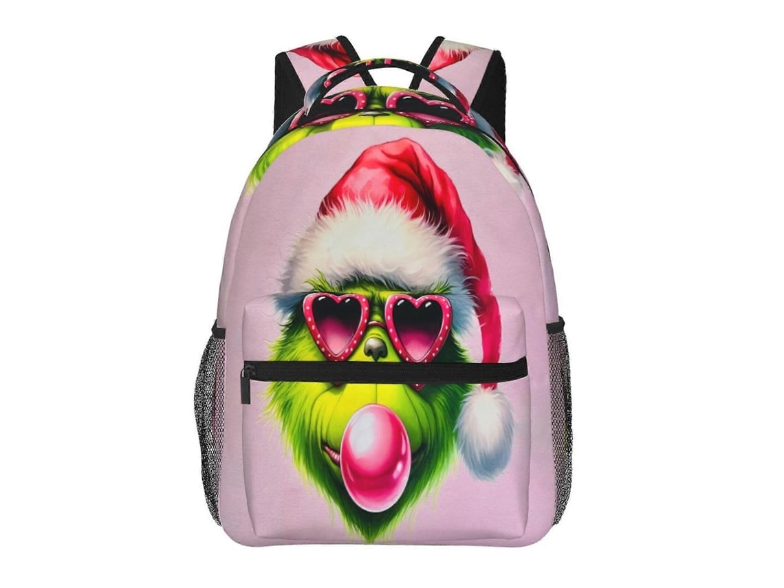 Mochila Grinch, Durável E Leve, Alça De Ombro Impermeável E Respirável, Mochila De Estudante, E98 Olysi Shop