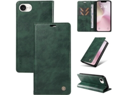 Capa Para Iphone Se 4, Capa Carteira Flip Em Couro Pu À Prova De Choque Porta Cartões Protetora Macia Tpu, Verde