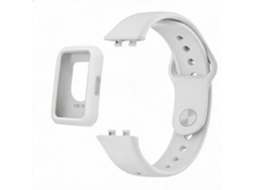 Bracelete De Silicone E Capa Protetora Para Huawei Band 11 (branco)