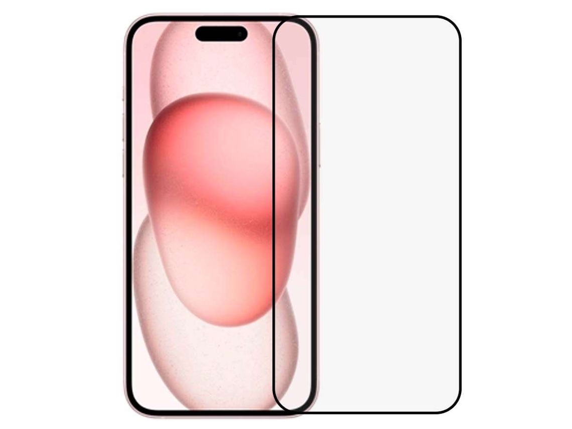 Película De Vidro Temperado Completa Preto Para Iphone 15