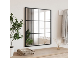 Vidaxl Espelho De Parede Retangular 50x60 Cm Ferro Preto
