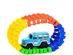 Pista Com Carrinho Mcqueen Led Trilha Maluca 56 Peças Infantil Gokoco