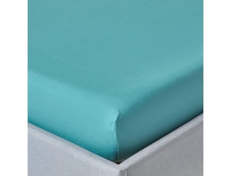 Homescapes Teal Egyptian Cotton Fitted Sheet 200 Tc, 180 X 200 Cm