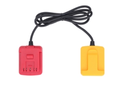 Adaptador de bateria de íon de lítio para ferramentas elétricas DCB201, cabo extensor redutor de peso para a série Bat618