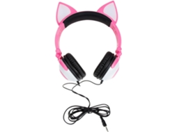 Zerodeko Casque Audio Filaire À Oreilles De Chat Para Garçon Et Filles, Design Ergonômico E Matériau Pvc, Jack