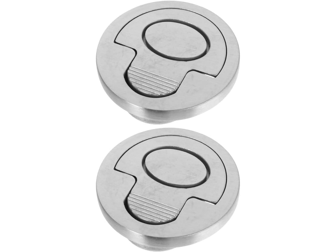 Puxadores Embutidos Em Aço Inoxidável, Conjunto De 2 Peças, Elegantes E Minimalistas Para Armários Pisos, Sofisticados E