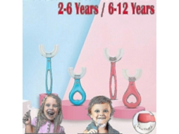 Escova de Dentes Manual Infantil em Silicone Formato U para Limpeza Dos Crianças 2 a 12 Anos. GOKOCO