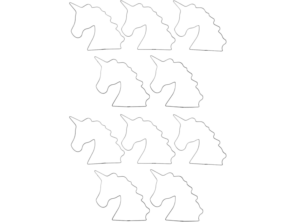 Conjunto De 10 Anéis De Unicórnio De Ferro Para Decoração De Macramê Diy