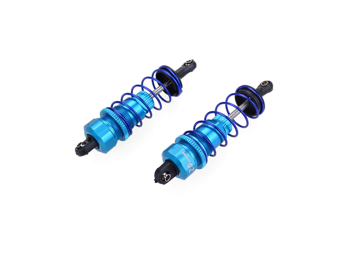 Amortecedor Dianteiro a Óleo Zd Racing 7358 em Liga de Alumínio, Azul, 2 Peças, para Carros 1/10 Hsp Redcat Hongnor Lrp Hpi Hobao. MDUG
